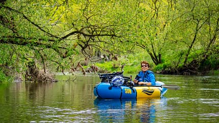 Wasserwandern, Kanu, Kajak, paddeln Wasserwandern Paddeln i