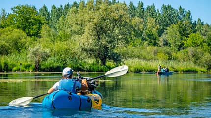 Wasserwandern, Kanu, Kajak, paddeln Wasserwandern Wassersport i