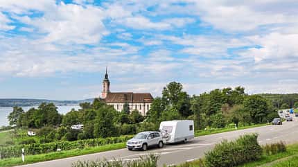 caravaning, caravan, camping, urlaub, bodensee, seeblick Camping am Bodensee
