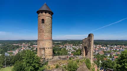 Ruine, Burg, Saarland, Kirkel, Himmel, Ausflugsziel Burgruine Kirkel