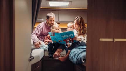 Familie, Camper, Urlaub, Kinder Familie, Camper, Urlaub, Kinder