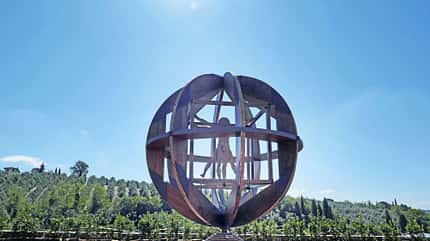 Leonardo Da Vinci, Denkmal, Installation,Landstädtchen Leonardo Da Vinci, Denkmal, Installation,Landstädtchen