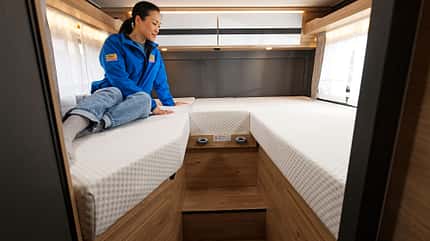 dethleffs, globebus, go, test Dethleffs Globebus Go - Matratzen