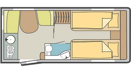 Tabbert Rossini 450 E Grundriss