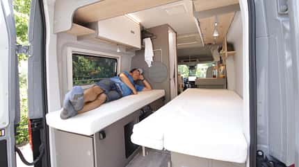 Einzelbetten, Liegefläche, Campingbus Einzelbetten, Liegefläche, Campingbus