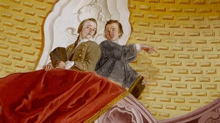 Barockstraße Oberschwaben Maler Kuen mit Auftraggeber Vöhlin