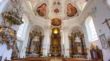 Barockstraße Oberschwaben Wallfahrtskirche "Mariä Geburt" in Witzighausen