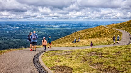 Auvergne, Frankreich, Reise Auvergne Panoramablick f