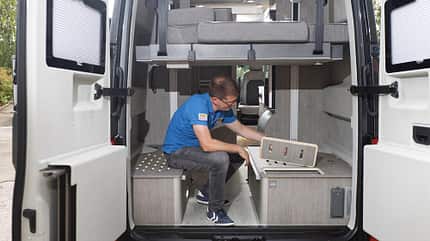 Wasservorrat, Hubbett, VW Crafter Wasservorrat, Hubbett, VW Crafter