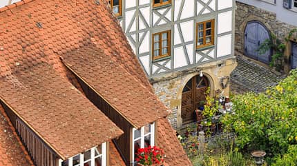 Blauer Turm, Fachwerkhäuser, Altstadt Blauer Turm, Fachwerkhäuser, Altstadt