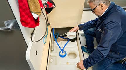 Gebrauchte Caravans, Kaufberatung Gebrauchtkauf Caravan Wassertank f