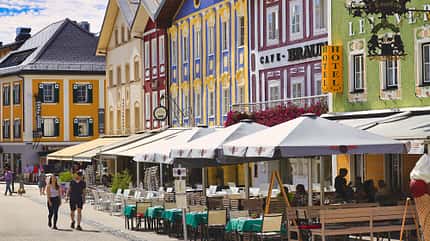 reise-tipp, salzkammergut, wohnmobil, oesterreich Salzkammergut - Marktplatz