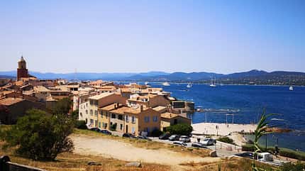 St Tropez, Stadtpanorama, Bucht, Meer St Tropez, Stadtpanorama, Bucht, Meer
