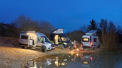 Offroad, Karmann Dexter, Westfalia James Cook, Hymer Grand Canyon Offroad-Campingbusse Karmann, Westfalia, Hymer