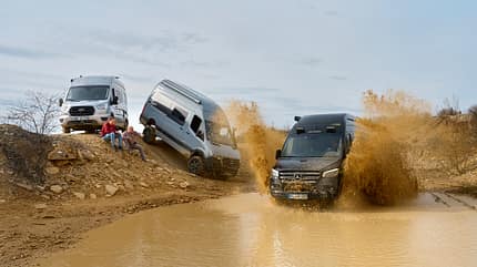 Offroad, Karmann Dexter, Westfalia James Cook, Hymer Grand Canyon Offroad-Campingbusse Karmann, Westfalia, Hymer