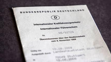 08/2023,  Internationaler Führerschein, nur für die einmailige Verwendung!  Internationaler Führerschein