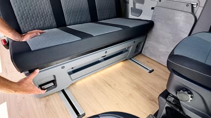 Ford Nugget Campervan, Neuheit 2024, kompakter Camper Ford Nugget Campervan Sitzbank