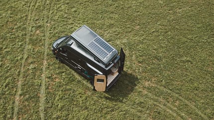 Dach, Vogelperspektive, Solaranlage, Aufstelldach Dach, Vogelperspektive, Solaranlage, Aufstelldach