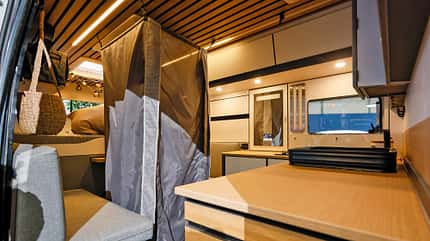 Innenraum, Dusche Weinsberg, Caralife, Campingbus Vanlife: CaraLife 630 LQ