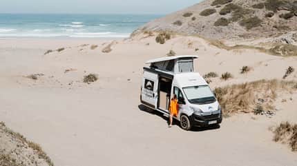 FreewayCamper, Dachzelt, Strand, Meer, Reisemobil FreewayCamper, Dachzelt, Strand, Meer, Reisemobil