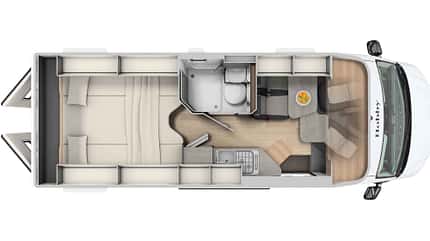 hobby, maxia, van, 680, test Hobby Maxia Van 680 - Innenansicht