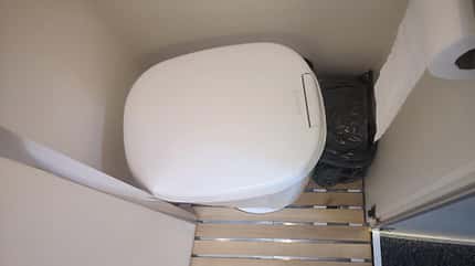 Toilette, Tüte, Tür Toilette, Tüte, Tür