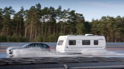 aquaplaning, fahrverhalten Aquaplaning - Praxistest
