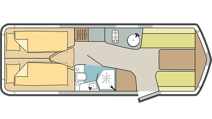 Eriba Touring 833 Eriba Touring 820 vs. Airstream 648 International f