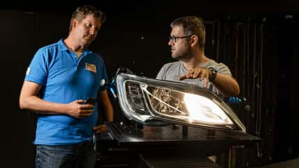 LED-Scheinwerfer, Lichttest LED-Scheinwerfer f