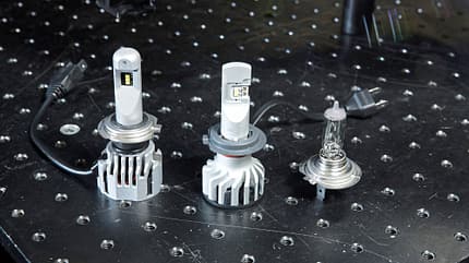 LED-Scheinwerfer, Lichttest LED-Scheinwerfer f