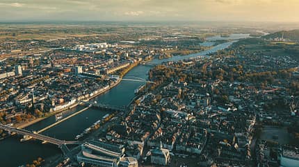 Vogelperspektive, Maastricht, Stadt, Maas, City Vogelperspektive, Maastricht, Stadt, Maas, City