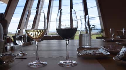Weingläser, Weinverkostung, Weinprobe, Tapas Weingläser, Weinverkostung, Weinprobe, Tapas
