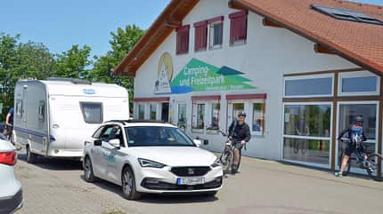 Einfahrt, Auto, Caravan, Haus, Wandmalerei, Empfangshaus