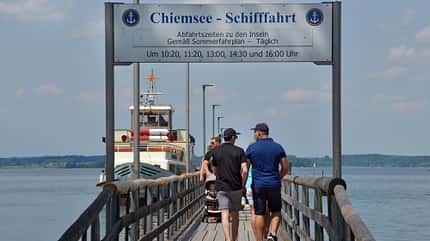 Chiemsee  Schifffahrt, Erlebnis, Tour, Wasser, Steg, Gäste