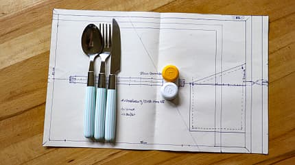 DIY Bestecktasche DIY Bestecktasche f