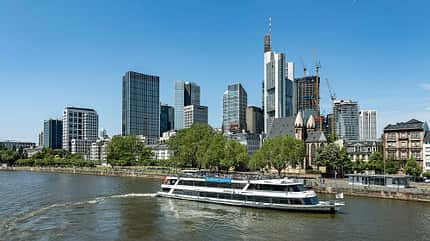 Eiserner Steg, Frankfurt, Wolkenkratzer, Skyline Eiserner Steg, Frankfurt, Wolkenkratzer, Skyline