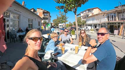 Selfie, Gruppe, Menschen, Restaurant, Getränke, Stadt Selfie, Gruppe, Menschen, Restaurant, Getränke, Stadt