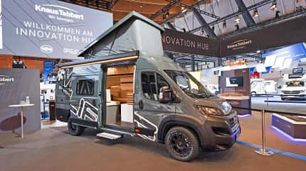 Aufstelldach, Campingbus, Fiat, Seitenansicht, CMT, Messestand