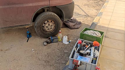 alkovenmobil, familie, langzeitreise Langzeitreisen - Werkzeug