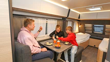 Hobby Maxia 595 KML Test, Wohnwagen, Test Hobby Maxia 595 KML Test Dinnette