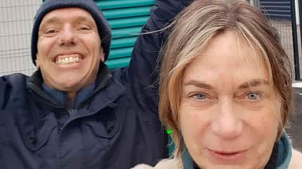 Mann, Frau, Lachen, Selfie Mann, Frau, Lachen, Selfie