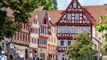 FachwerkhŠuser, Menschen, BŠume FachwerkhŠuser, Menschen, BŠume