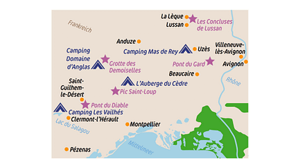 Campingreise mit Hund Südfrankreich Campingreise mit Hund Südfrankreich