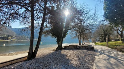 Camping de l'Ile Chambod - Fluss