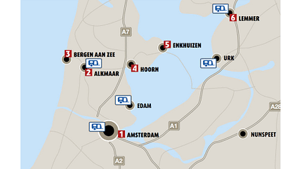 Karte, Amsterdam, Standort, CampingplŠtze