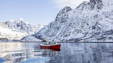 norwegen, lofoten, winter Lofoten - Austnesfjord