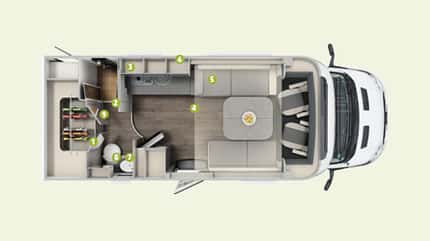 Chausson 640, Innenansicht
Chausson 640, Innenansicht