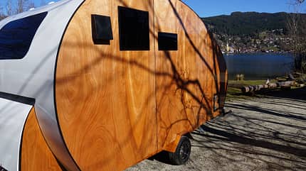 Holzwohnwagen Holzwohnwagen