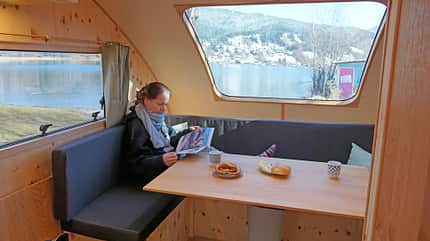 Holzwohnwagen Holzwohnwagen