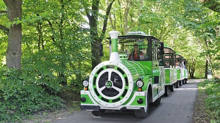Lokomotive, Stra§e, BŠume, Menschen Lokomotive, Stra§e, BŠume, Menschen